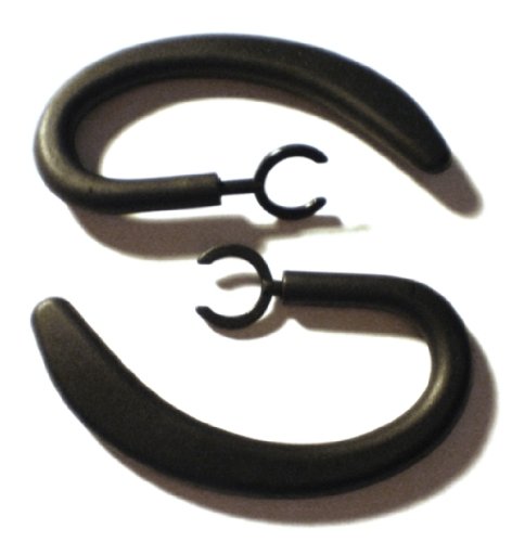 2 New Large L XL Earhooks for Aliph Jawbone ERA Wireless Bluetooth Headset Ear Hook Loop Clip Earhook Hooks Loops Clips Earloop Earclip Earloops Earclip Replacement Part Parts + Micro Fiber Cleaning Cloth (random color)