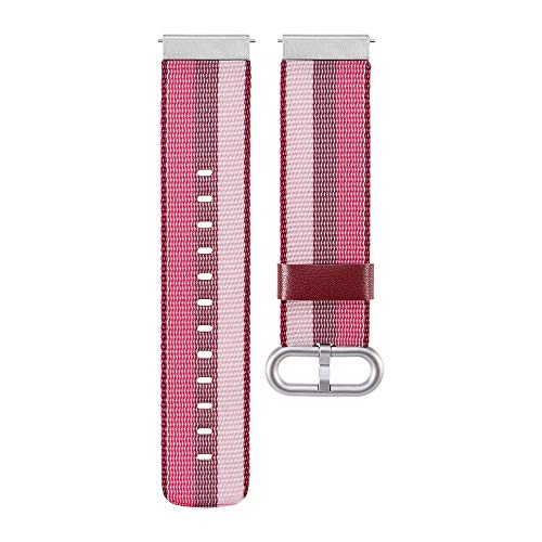 Preisvergleich Produktbild TianranRT Nylon weben Band Handgelenk Uhrenarmband 20mm für Garmin Vivoactive3 / Vivomove HR / Forerunner6 (Rot)