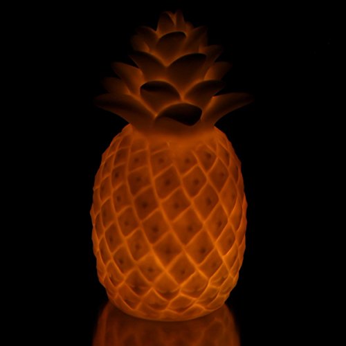 Ananasleuchte mit Farbwechsel, aus Kunststoff mit LED’s, 18,5×9,5 cm - 6