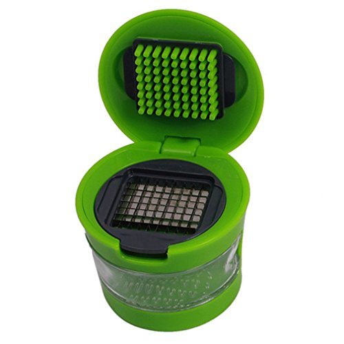 HENGSONG Grün Multifunktions Knoblauch Küchenhelfer Knoblauchpresse - 3