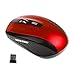 Price comparison product image CITW 2.4G Wireless Mouse Portable Optical 6 Button 1200 DPI Mouse For Computer PC Laptop Player USB Receiver Black Blue Green Red Mouse,Red
