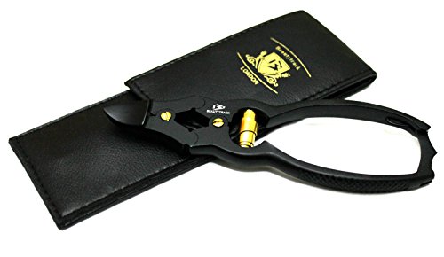 PROFESSIONAL BLACK CLIPPERS CANTILEVER 16cm CURVED BLADE FOR THICK TOENAILS. EUROPEAN J2 HIGH GRADE SOLID STAINLESS STEEL LIMITED EDITION FULL MONEY BACK GUARANTEE