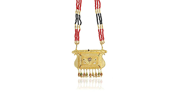 Buy Kartik,3 Line Cristal Moti Mala in 