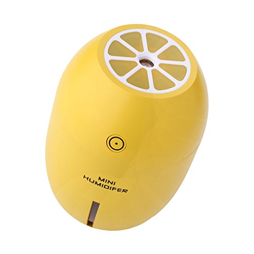 Gazechimp Kreativ Mini Zitrone USB 180ml Ultraschall Luftbefeuchter mit LED Licht Luftreiniger Diffusor Farbwahl – Gelb - 3