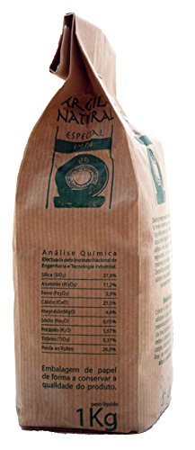 Argila Natural Em Pó – Französische Grüne Tonerde – Pulver für Masken und Peelings – 100 % natürlich – 1 kg - 3