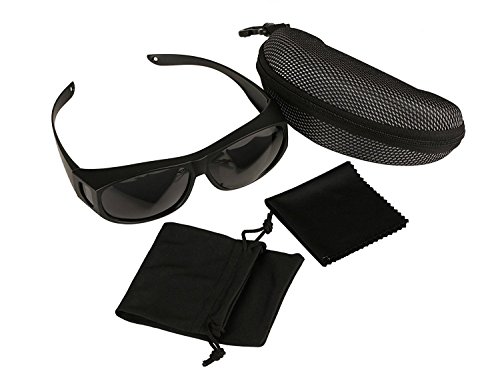Sonnenbrille Überziehbrille für Brillenträger; Polarisiert; Männer & Frauen Radfahren & Autofahren gegen Blendung – leicht – komfortabel – Sonnenüberbrille über normale Brillen - 2