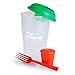 Produktbild Salat to go Shaker mit Dressing Behälter. Salatbecher mit Dressingbehälter. BPA frei, inklusive Gabel mit einer Größe von 700ml für unterwegs. Aufbewahrungsbox für Spülmaschine geeignet