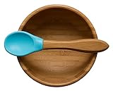 Onco Baby Bamboo Bowl & Spoon Set (Blue)