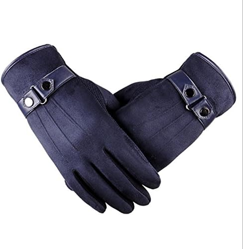 TOPSTORE01 Winter Gloves Men Touch Screen Leather Gloves Non-Slip Sports Outdoor (Purple)