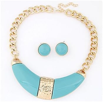 Women's Necklace/Earrings Rhinestone Personalized Punk Euramerican Balance of the Power Statement Jewelry British Fashion Anniversary , blue