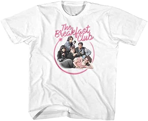 The Breakfast Club Breakfast Club Unisex-Child Airbrush T-Shirt, Medium, White