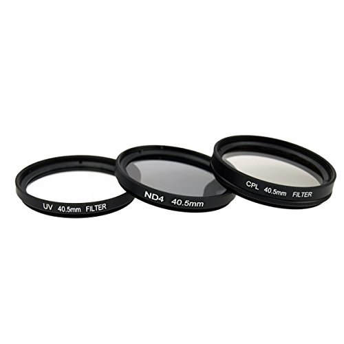 XCSOURCE   40 5mm UV   CPL   Filtre ND4 Set   chiffon pour Nikon 1 J1 V1 V2 appareil photo reflex num  rique SANYO HD2000 HD1000 HD1010 Sony NEX 6 5TL Samsung 20-50mm NX1100 NX2000 NX300 Sony NEX-6 NEX-5T NEX-5R avec SELP 16-50mm   Toute cam  ra avec 40 5mm de filetage  Assurez-vous que le diam  tre de l objectif de votre appareil photo est 40 5mm  lf280