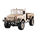 Produktbild HKFV Kletterauto Ferngesteuert RC Military Truck Armee 1:16 4WD Verfolgt Räder Crawler Off-Road-Auto RTR Spielzeug (Gelb)