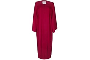 LIERYS Robe Damen/Herren - Schwarz, Blau, Rot - Talar in den Größen S-XL - mit Druckverschluss - Umhang für Abschlussfeiern vom Studium, Universität, Hochschule, Abitur
