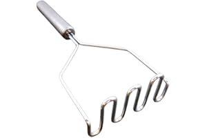 PARENCE.- Presse Purée en Acier Inoxydable - Ustensile de Cuisine pour Ecraser les Pommes de Terre ou Autres (25 * 9 CM)