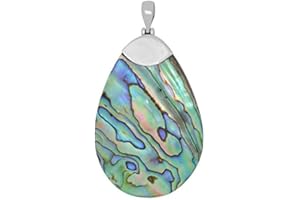 ERCE coquillage Paua Abalone pendentif forme goutte argent 925/1000