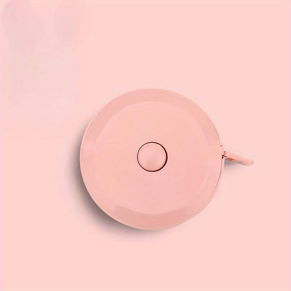 Promosyonca Mini Çekilebilir Ölçüm Mezurası, Terzilik İçin, 2 Adet (Pembe)