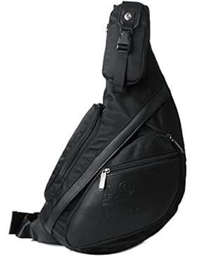 Outreo Umhängetasche Herren Brusttasche Sporttasche Vintage Schultertasche Retro Reisetasche Herrentaschen für...