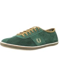 Fred Perry - Zapatillas de ante para hombre verde verde