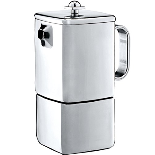 détail acier inoxydable Style européen Moka Argenté café pot-B
