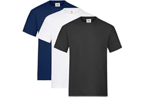 Fruit of the Loom - T-shirt da uomo, confezione da 3