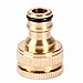 Produktbild OUNONA 1/2 3/4 Zoll Messing Wasserhahn Adapter Waschmaschine Schlaucharmaturen Schnellkupplung Adapter Wasserhahn Gartenschlauch Adapter