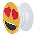 Produktbild plainly PopStand Smartphone Stand, Halterung und Griff für iPhone SE / 6 / 6+ / 7 / 7+ / Samsung Galaxy S7 / S7 Edge / Amazon Fire / iPad - Smily mit Herz
