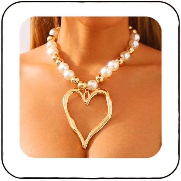 Fashband - Collana Multistrato Bohémien Con Perle E Turchese, Regolabile, Da Donna (metallo E Pietre Colorate) - 3