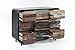 Produktbild Sideboard 9 Schubladen 120 x 45 x 90 industriellen Stil aus Holz aus recyceltem Boot.