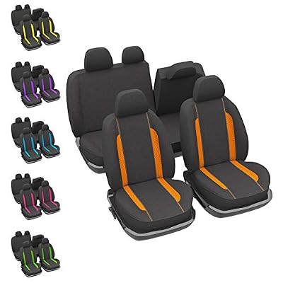 DBS 1012868 Housses de sièges-Voiture/Auto-Orange-Universelles-Anti-dérapant-Lavable