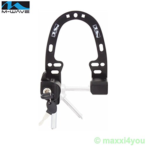 01200121S M-Wave Multifunktionsschloss Booster Fahrradschloss Schloss schwarz