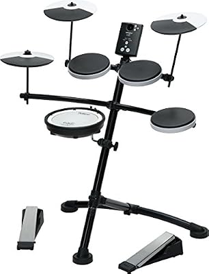 Inconnu Batterie électronique Roland TD-1KV noir/argent avec baguettes, avec cymbales, avec pédale