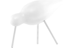Normann Copenhagen Pájaro Decorativo, Madera, Blanco, 15 x 5.5 x 11 cm