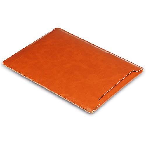 GENORTH® Wasserdicht Mikrofaser PU Leder Laptop Hülle für MacBook Air & Macbook Pro 13,3 Zoll, MacBook Schutzhülle, Hülle, Case, Cover, tasche ,MacBook Pro Retina 13 Zoll Hülle mit Handgriff, geschütztes Inneres und externes Mousepad(13 Zoll, Braun) - 6