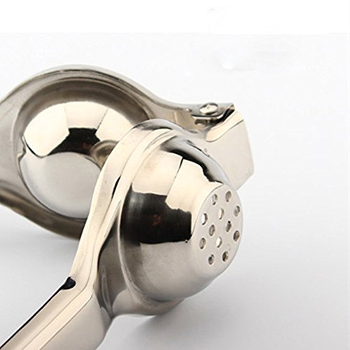 Professionelle Edelstahl-Zitronenpresse Handzitruspresse Citrus Juice Press Silber (Small) - 7