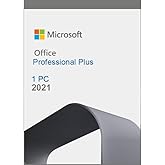 Microsoft Office 2021 Professional Plus, 1 PC for Windows 10/11 Only. NOT suitable for Mac/Android (Office 2021 Professional 