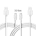 Price comparison product image [Ultra Durable] Micro USB Cable,YCCTEAM [2 Pack 3.3ft ] Fast Micro USB Charging Data Cables for Samsung, Tablet, LG, Motorola, Xiaomi,Huawei,Nexus,Sony,HTC, Motorola, Kindle,PS4 Controller,Android Smartphones (White, 3.3ft x 2)
