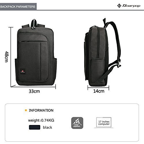Soarpop WB4395 Leichtgewichtiger Rucksack mit F chern f r bis zu 17 3-Zoll-Laptops Notebook Rucksack Schwarz reviews Soarpop WB4395 Leichtgewichtiger Rucksack mit F chern f r bis zu 17 3-Zoll-Laptops Notebook Rucksack Schwarz