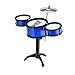Produktbild TUANMEIFADONGJI Drum Set für Kinder, Frühe Lernspielzeug Musikinstrument für Kinder Blau, Kinder Drums Anfänger Drum Kit Frühe Lernspielzeug Übung Kind Hands-On-Fähigkeit Koordination