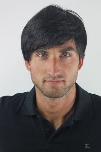 Men's WIG (for Men or Unisex) HIGH QUALITY synthetic short BLACK youthful young look GFW994-1B Man