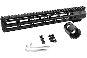 FIRECLUB AR15 Free Float for Mlok Compatible Handguard for Hunting Trail Tactical Rifle Scope Mount w Steel Nut 7.24" 9.21" 10" 12" 13.5" 15.07" 17" Inch AR15 Free Float for Mlok