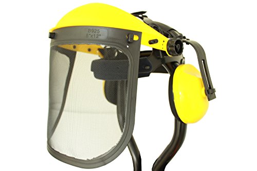 Gesichtsschutz Augenschutz Gehörschutz für Freischneider Motorsense Rasentrimmer