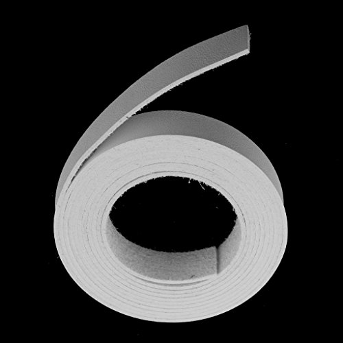 MagiDeal 2 Meter Lang DIY PU- Lederband Lederriemen Flach Bänder Streifen 15mm farbe auswahl – Weiß, 1,5cm x 2 meter - 6