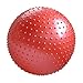 Produktbild TUWEN Yoga-Ball, mit schneller Fußpumpe, extra dick, professioneller Balanceball, rutschfest, für Fitness, Bürostuhl, GeburtMit Pumpe,Weicher Dorn - rot-70cm