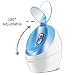 OKACHI GLIYA Nano Facial Steamer Ionic Hot Mist Face Steamer Professional Open Pores Skin Treatment for Blackhead & Acne Portable Inhaler Spa Relieve Sinus Cleansing Pores - Ice Blue