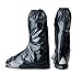 Produktbild JOYOOO Depot Wasserdicht sommer Rainstorm Rainy Day Rainsuit Raingear Motorrad-Straßen-Fahrrad Cruiser Chopper Driving Biker-Gang-Boot Überschuh mit seitlichem Reißverschluss Schwarz Mens