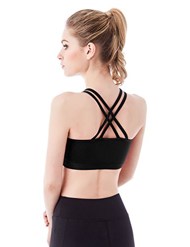 JIMMY DESIGN Damen Sport bh Überkreuzte Träger – S, M, L, XL - 2