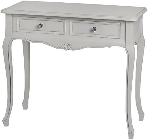grey shabby chic dressing table SOLD | Shabby Chic Blue & Grey Gustavian Antique Vanity Desk | Blue Dressing Table on Castors | Antique Vanity Painted Distressed Furniture