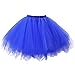 Produktbild VEMOW Tutu Damenrock Cosplay Tüllrock 50er Kurz Ballet Tanzkleid Unterkleid Crinoline Petticoat Crinoline für Rockabilly Kleid Partykleder (Blau, XL)