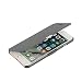 Produktbild MTRONX für iPhone 7 Hülle, Magnetisch Dünn Leder Folio Flip Klapphülle Etui Schutzhülle Tasche Case Cover für Apple iPhone 7 - Grau(MG-GY)